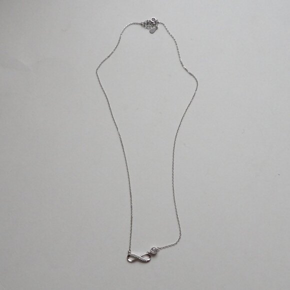 Michael Todd Hello Beautiful Sterling Silver Forever Necklace New in Box - Picture 6 of 7